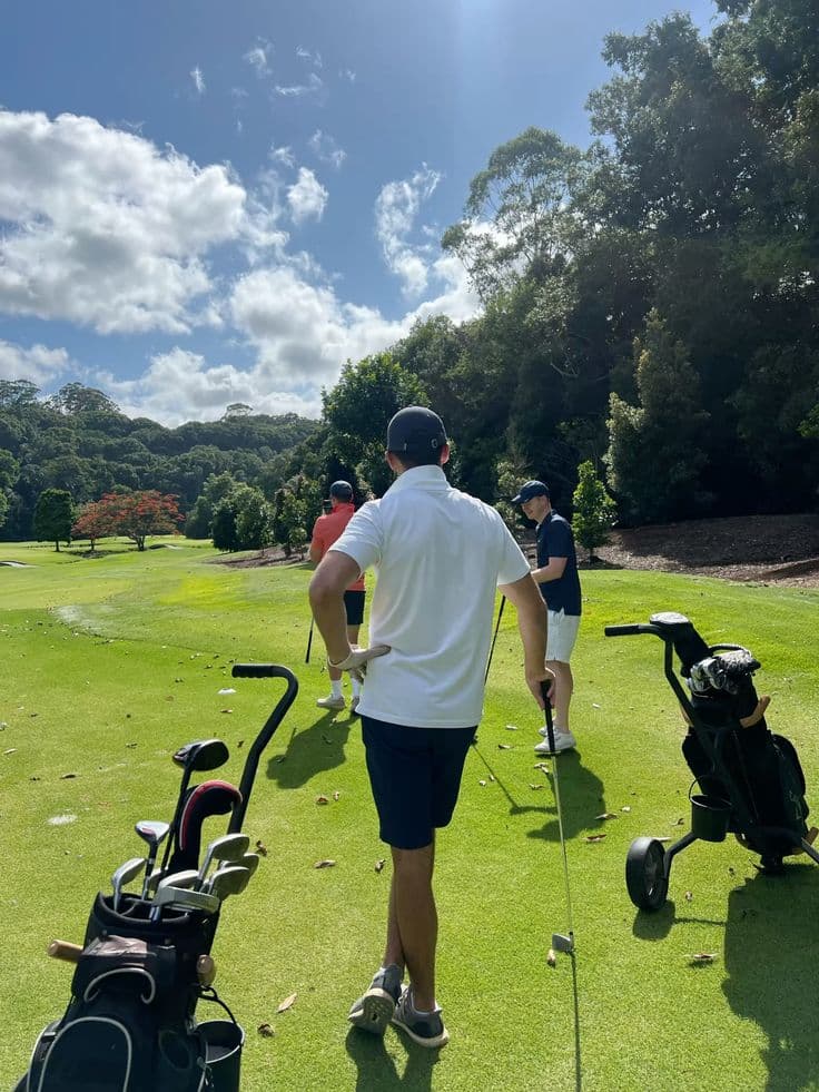Golfers on the course